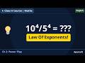 NCERT Class 8 Maths I Ch 2 Simplify 10⁴ 5⁴ Laws Of Exponents Smart Way