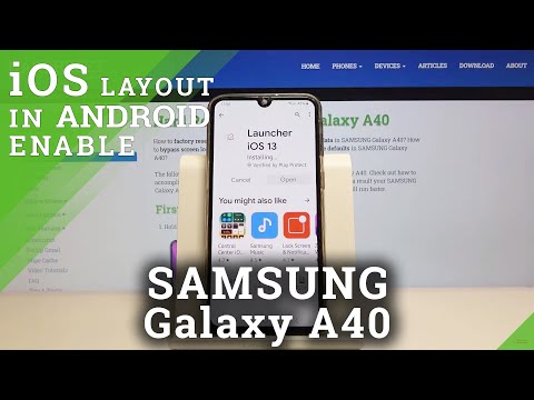 How to Apply iOS Launcher on SAMSUNG Galaxy A40 – iPhone Layout on Samsung