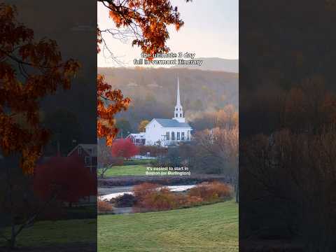 the ultimate fall in vermont weekend itinerary