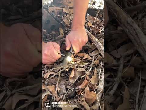 Survival knife available at Get Good Gear #knife #survivalskills #firestarter #multitool