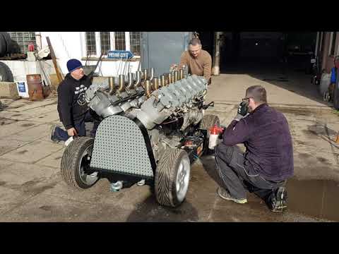 Continental Panzermotor V12 Benzin 29,4L Hubraum 810 PS M47 Patton Panzer 1.Startversuch.