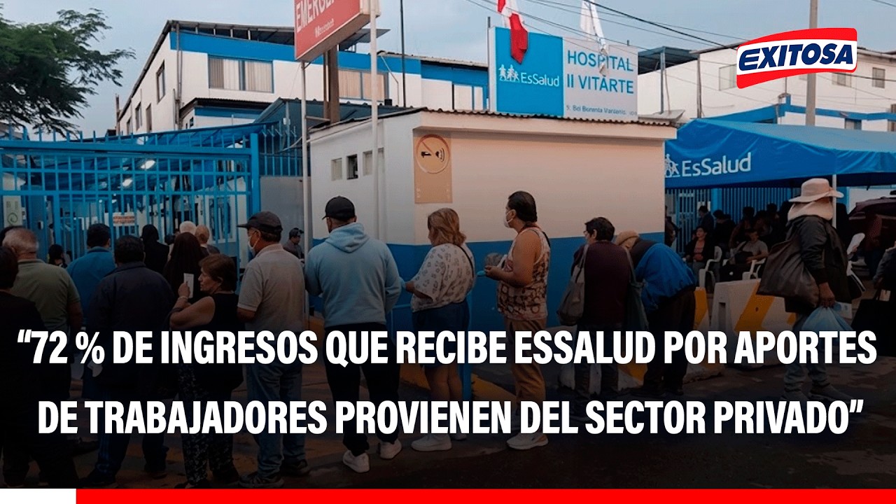 🔴🔵 Aportes privados de EsSalud representan un 72 % de sus ingresos, indica Hernán Ramos