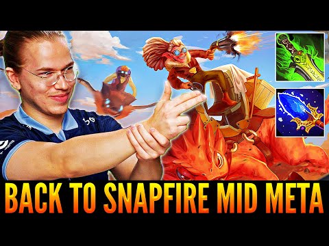 TOPSON Is Back To The SNAPFIRE Mid Meta | Aghanim Scpeter Rush For First Item - 14 Min | Dota 2
