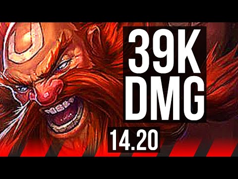 GRAGAS vs GWEN (TOP) | 39k DMG, Dominating | EUW Diamond | 14.20