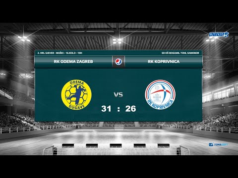 RK Odema - RK Koprivnica. (31:26),  2. HRL Sjever - Muški, sezona 2024/2025, 16.kolo