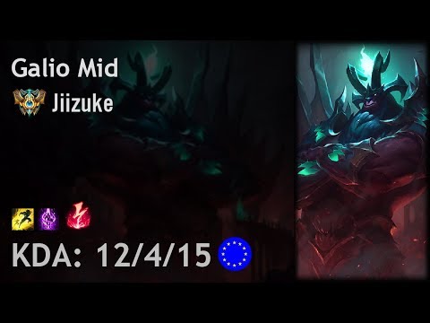 Galio Mid vs Taliyah - Jiizuke - EUW Challenger Patch 8.3