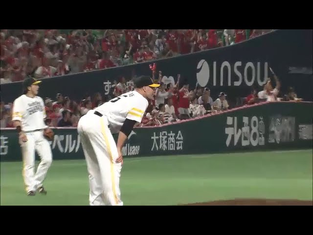 【4回表】思わず膝に手を… ホークス・スタンリッジ カープ・丸にソロHRを浴びる 2015/6/13 H-C