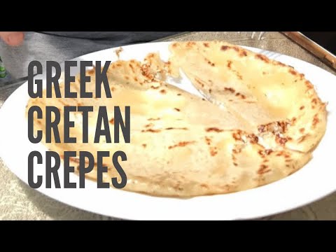 Greek Cheese filling crepes- Mitzithropites - Kroustas Crete