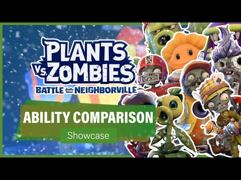Plants vs Zombies Ability Comparison - GW1 + GW2 + Battle for Neighborville (Showcase)