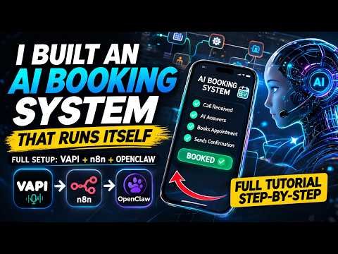 Built an AI Booking System That Runs Itself (Vapi + OpenClaw + n8n) | Full Setup Tutorial
