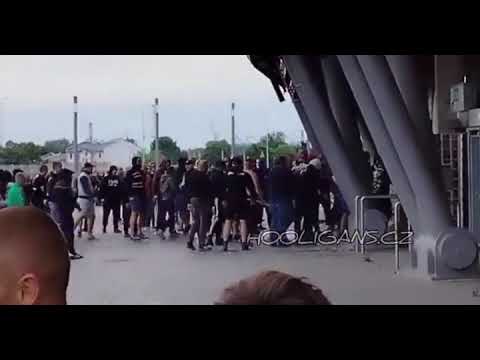 Polish Hooligans Fight Lechia Gdansk