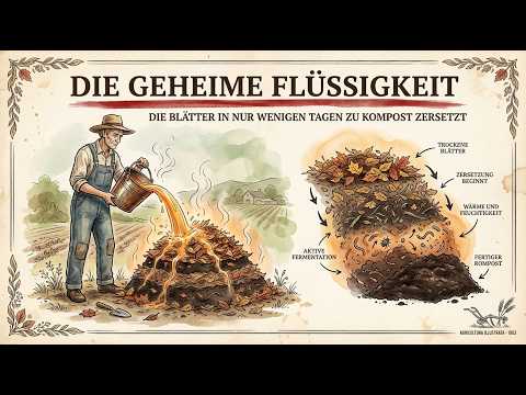 Die geheime Flüssigkeit, die Blätter in nur wenigen Tagen zu Kompost verwandelt!