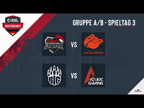 ATN vs. PKD & BIG vs. AHG - ESL Meisterschaft 2020 - Season 1 - Spieltag 3.1