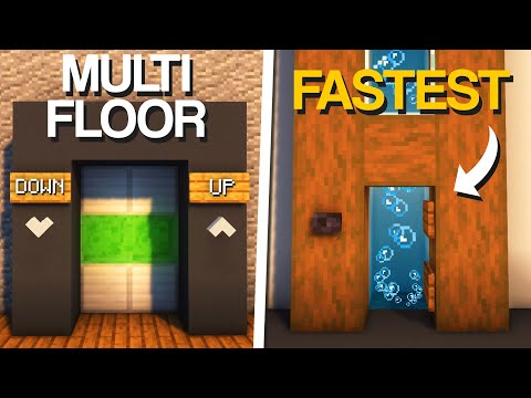 Minecraft: 3 Working Elevator Tutorials!