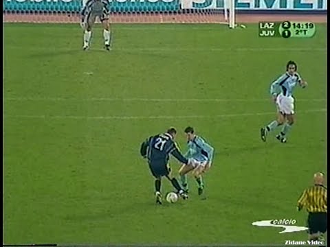 Zidane vs Lazio (2000-01 Serie A 23R) Higher Quality + Italian Commentary