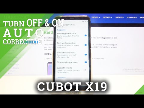 CUBOT X19 – Enable & Use Text Correction Function