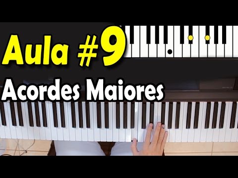 Aula de Teclado 09 Aprendendo os acordes Maiores (para iniciantes)