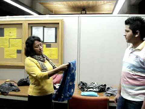 Ricardo and Maria Elena look for pajamas