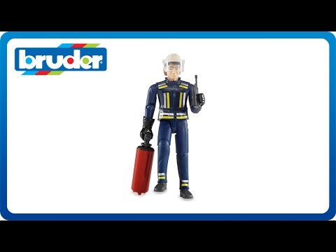 BRUDER figūrėlė gaisrininkas su aksesuarais,60100 video