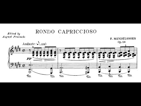 Felix Mendelssohn - Rondo Capriccioso, Op.14 (Perahia)
