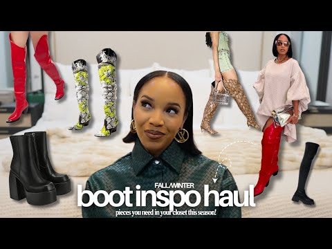 Style Inspo: Fall/Winter Boot Haul! "Thick Thighs Approved"✅ How To Style + Affordable | Vlogtober