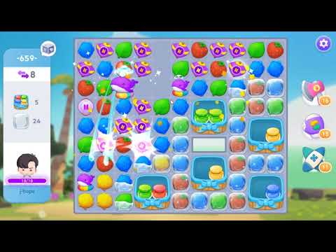 BTS Island: In the SEOM Level 659 - NO BOOSTERS GAMEPLAY 🎵 | SKILLGAMING ✔️