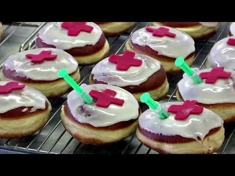 German bakery sells syringe-filled doughnuts