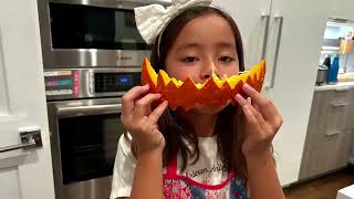 Pumpkin carving/かぼちゃのカービング🎃