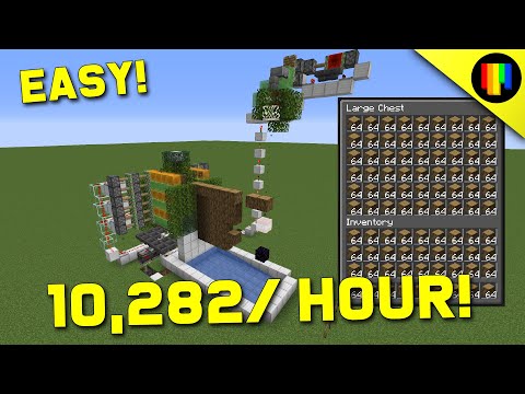Insane Minecraft 1.18 Tree Farm Hack - AUTOMATIC LOG FARM!