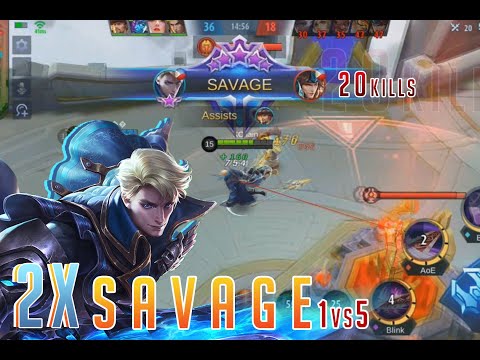 ML Alucard 2x SAVAGE!! Unstoppable Gameplay 20 kills! By KChain