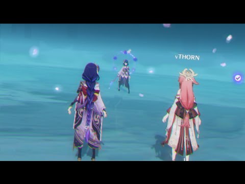 EiMiko and Collei vs Raiden Shogun Boss // Genshin Impact Coop