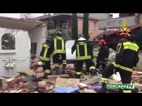 2017-12-27 PISTOIA - ESPLODE FABBRICATO A QUARRATA, NESSUN FERITO