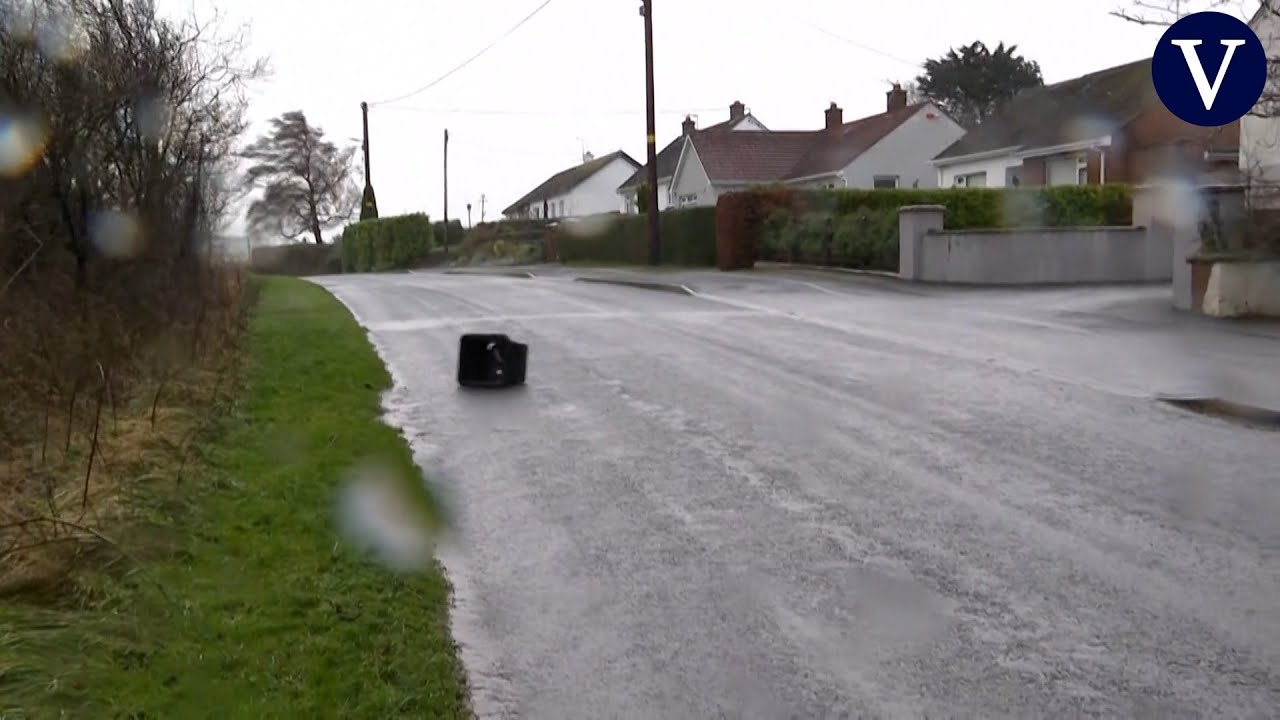 Una violenta tormenta azota Irlanda del Norte con vientos de velocidad récord