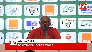 Étalons : Abdou Amir affiche sa liste et ses positions avant les matchs de la fenêtre FIFA