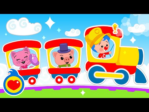 En Un Tren, Con Plim Plim 🚂❤️ Canciones Infantiles | Plim Plim