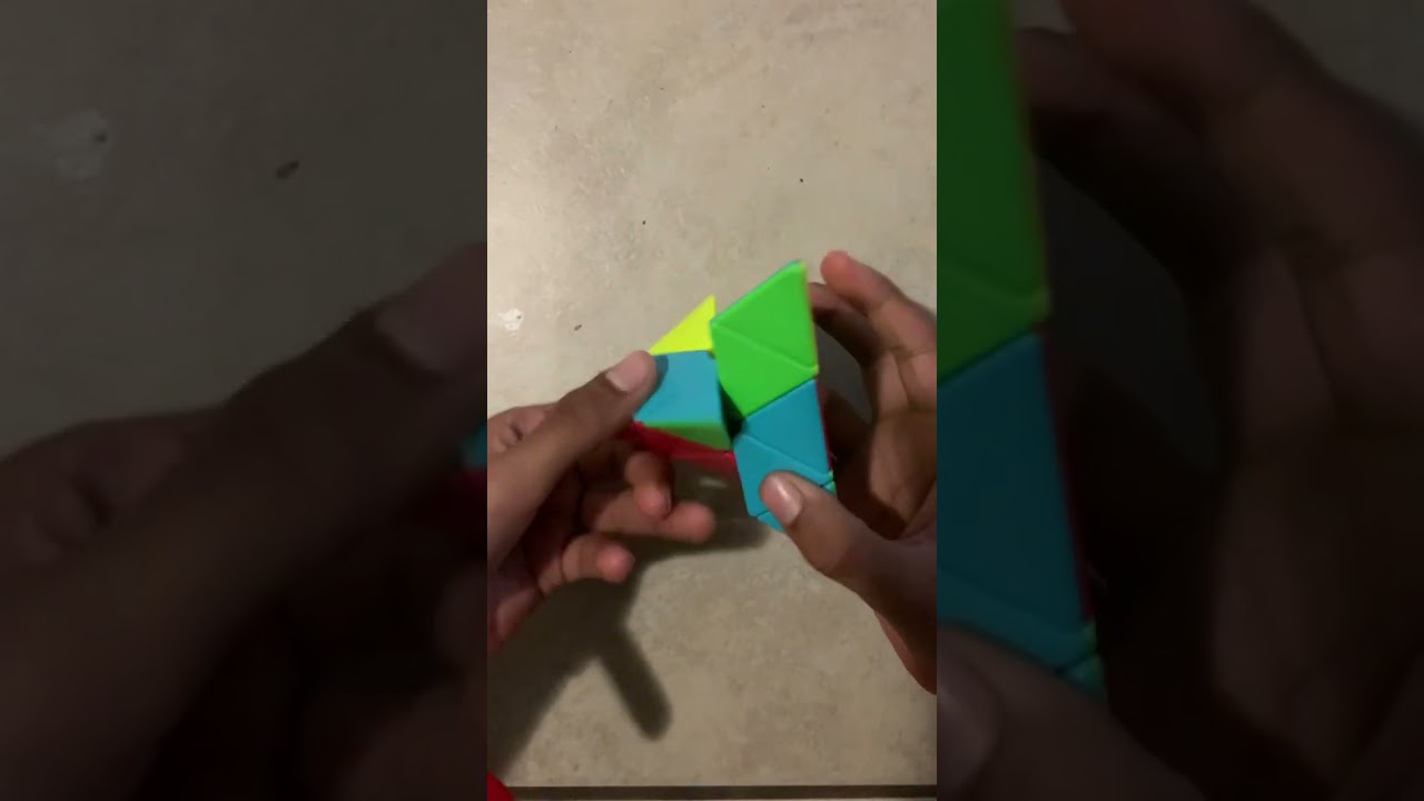 Pyraminx last layer solve #shortsvideo #rubikcube