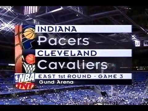 NBA On TNT - Pacers @ Cavs 1998 Playoffs R1 Game 3
