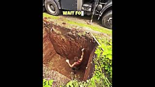Grave Digger Falls Into a Grave But Escapes in Genius Way