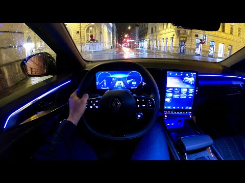 RENAULT AUSTRAL techno 2023 - night POV test drive & FULL REVIEW (mild hybrid 160 HP)