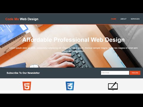 Build a Complete Responsive Website | HTML5 and CSS3 Tutorial