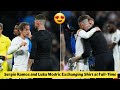 😍 Sergio Ramos and Luka Modric Exchanging Shirt at Full-Time during Real Madrid vs Sevilla