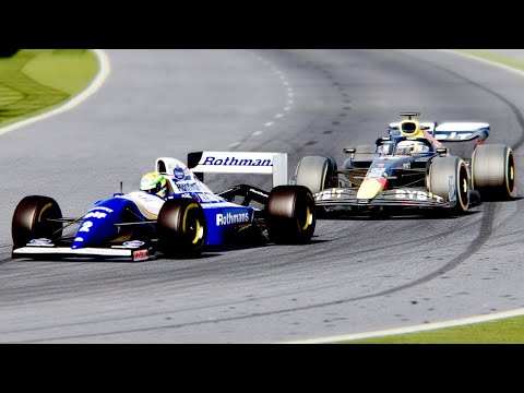 Red Bull F1 2022 RB vs Williams F1 1994 Ayrton Senna at Melbourne Albert Park