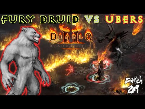 My Endgame Fury Druid Vs Ubers! An Underrated, Underused Torch Runner! - Diablo 2 Resurrected