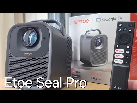 Projektor ETOE Seal Pro z Google TV i Netflixa ? może zastąpić Ci telewizor? 1000 lumenów i 2x10W