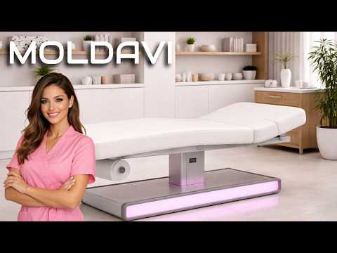Moldavi Lettino massaggio elettrico 3 sezioni 3 motori