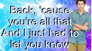 Your Biggest Fan - Nick Jonas Ft. China Anne McClain w/ lyrics