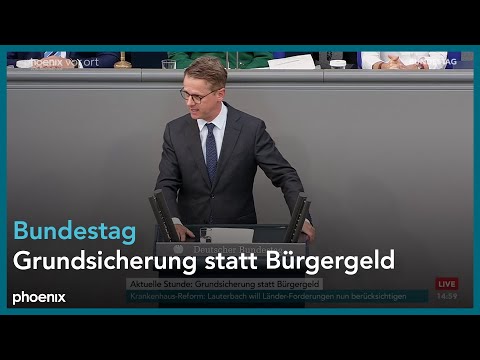 Aktuelle Stunde: Grundsicherung statt Bürgergeld am 13.06.24