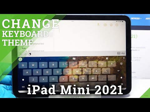 How to Change Keyboard Theme on  iPad Mini 2021 - Set Up Keybaord Theme