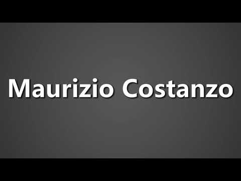 How To Pronounce Maurizio Costanzo