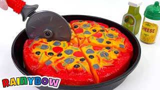 Pretend Play Toy Kitchen Cooking Pizza | Preschool Toddler Learning Video